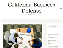 Tablet Screenshot of cabusinessdefense.org